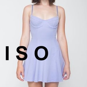 IN SEARCH OF: American Apparel Underwire Skater Dress - LARGE, Lilac